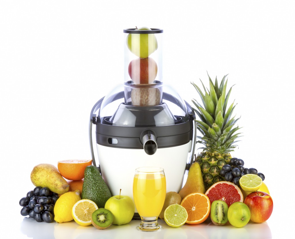 Fruits and juicer